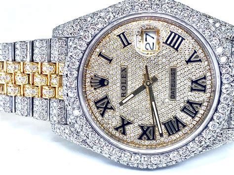 iced out 41mm diamond rolex datejust jubilee ii|rolex iced out watch.